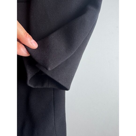 ZARA Black Crepe Double Breasted Oversized Cocoon Blazer Suit Jacket, Size M - Picture 9 of 13